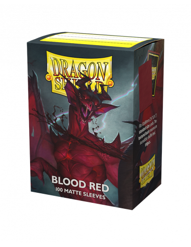 Dragon Shield Matte Clear Blood Red (100 ct)