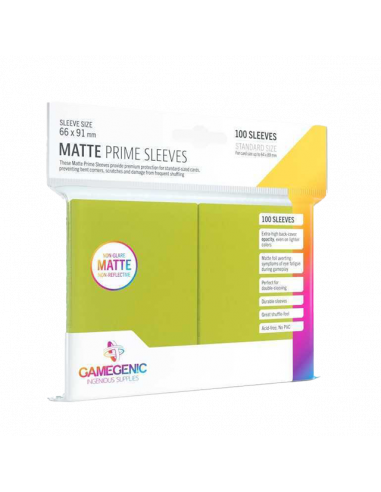 Matte Prime Sleeves Lime