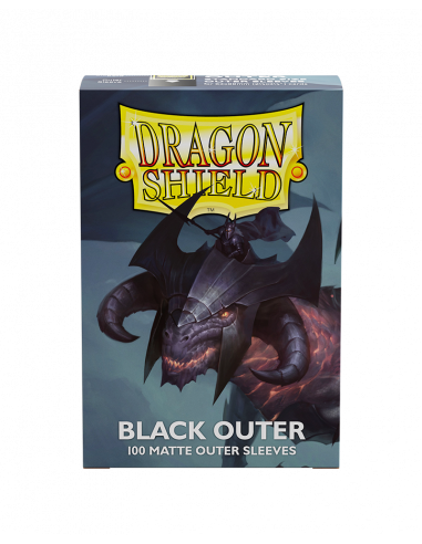Dragon Shield: Outer Sleeves Matte Black