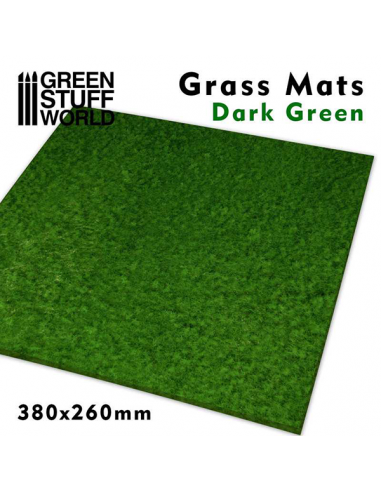 Grass Mats 38x26 Dark Green 4mm