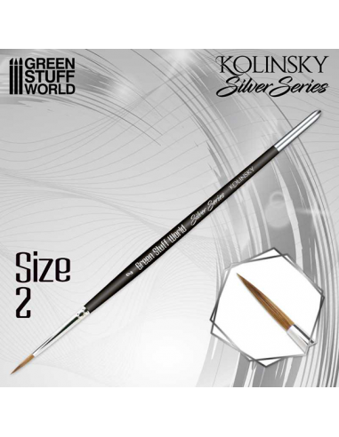 Kolinsky Silver Series Brush Size 2