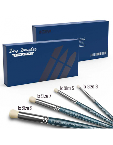 Premium Dry Brush Set: Blue Series