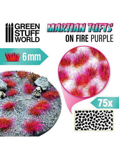 Martian Tufts 6mm - On Fire Purple