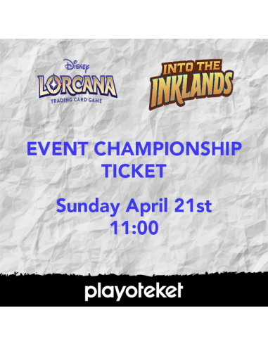 Disney Lorcana: Into the Inklands - Set Championship Ticket