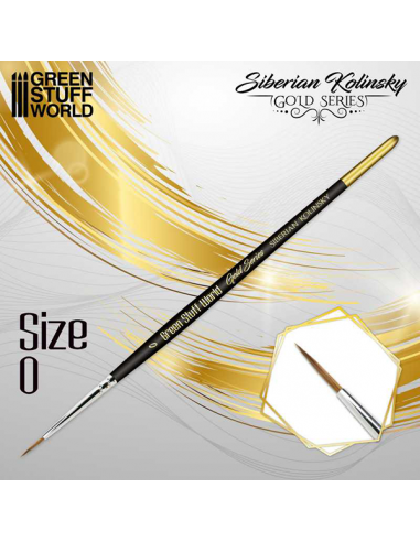 Kolinsky Siberian Gold Series Brush Size 0