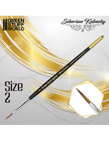 Kolinsky Siberian Gold Series Brush Size 2