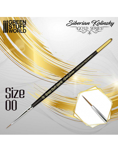 Kolinsky Siberian Gold Series Brush Size 00