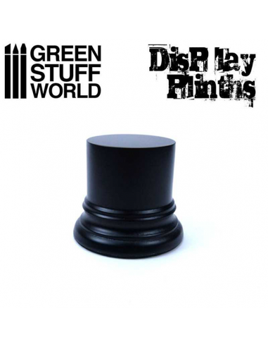 GSW Black Round Display Plinth 4,5cm