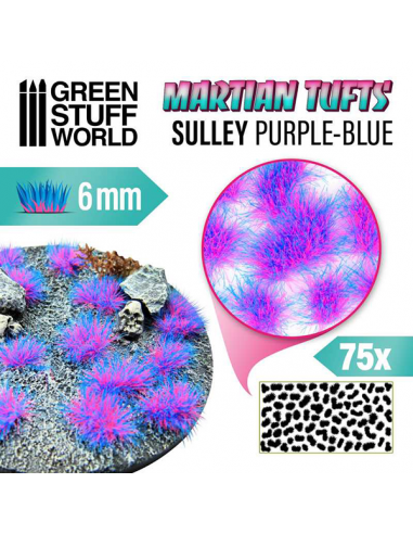 Martian Tufts 6mm - Sulley Purple/Blue