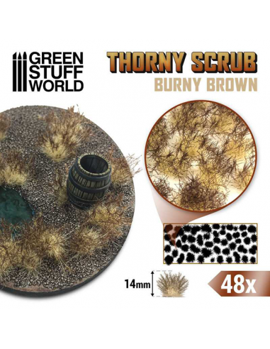 Thorny Scrub - Burny Brown