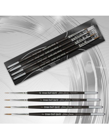 Kolinsky Silver Series Paint Brush Set