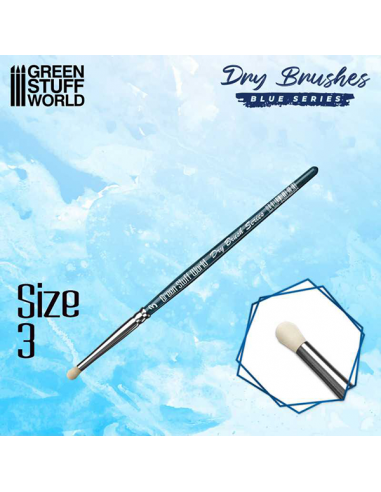 Blue Series Round Dry Brush Size 3