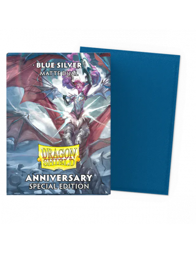 Dragon Shield Anniversary Special Edition Matte Dual Blue Silver