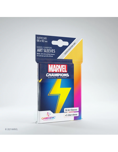 Marvel Champions Sleeves Ms. Marvel (50)