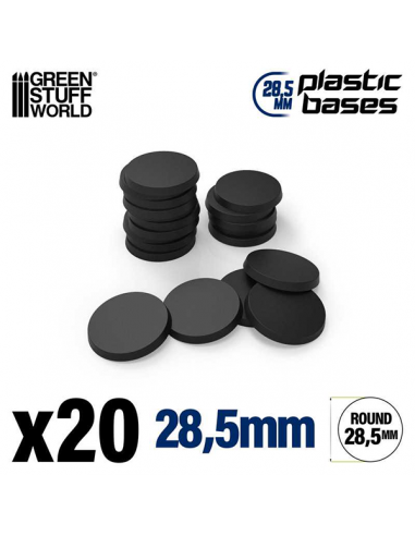 Plastic Round Bases - 28,5mm (20)