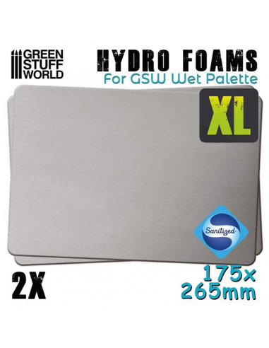 Hydro Foam Sheet XL 175x265mm Pack 2