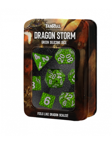 Green Dragon Scales Silicone Dice Se (7)