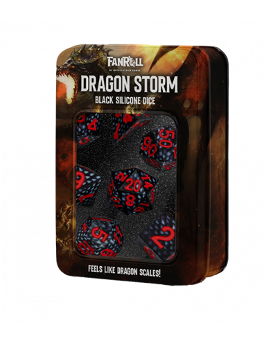 Black Dragon Scales Silicone Dice Se (7)