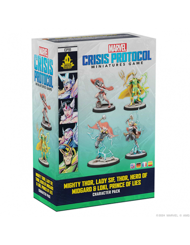 Marvel Crisis Protocol Mighty Thor, Lady Sif, Thor, Hero of Midgard & Loki