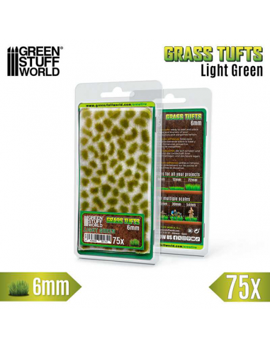 Static Tufts 6mm Light Green