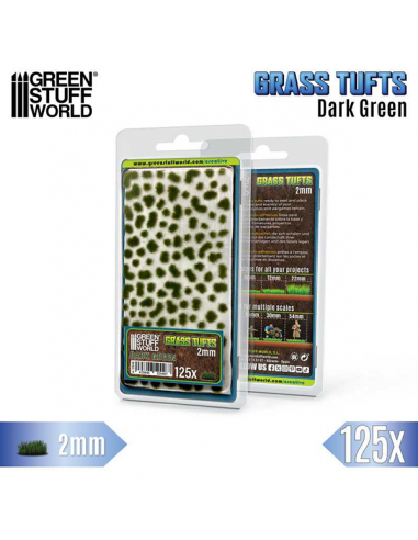 Grass Tufts 2 mm Dark Green