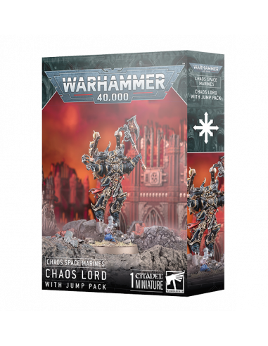 CHAOS SPACE MARINES: CHAOS LORD WITH JUMP PACK