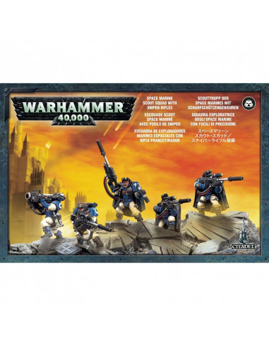 SPACE MARINE SCOUTS WITH SNIPER RIFLES