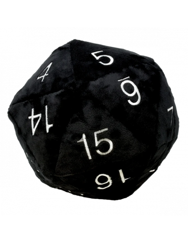 D20 Novelty Plush Black