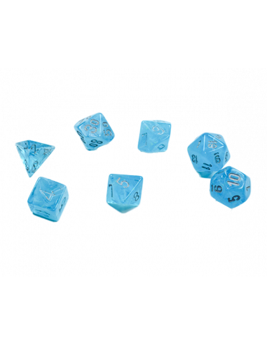 Dice Set Mini Luminary Sky/Silver (7)