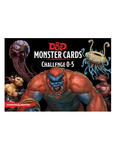 Dungeons & Dragons 5th Edition Challenge 0-5 Monster Cards
