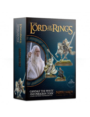 LORD OF THE RINGS GANDALF THE WHITE & PEREGRIN TOOK