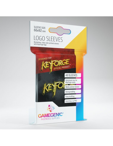 Keyforge Logo Sleeves Black