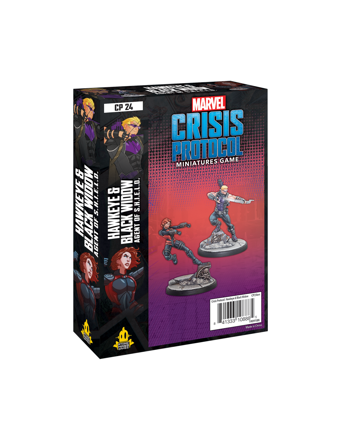 Marvel: Crisis Protocol Hawkeye & Black Widow - figurspel - miniature