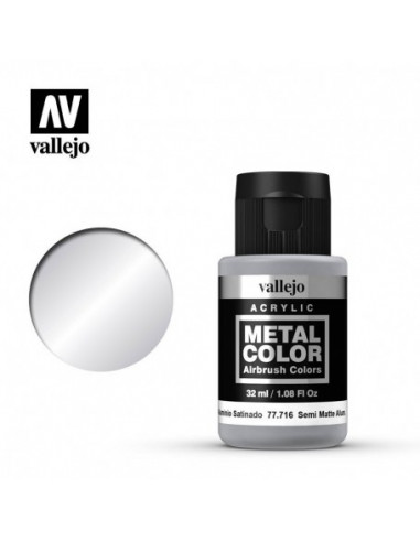 Vallejo Acrylic Metal Color Air 32ml Satin Aluminum