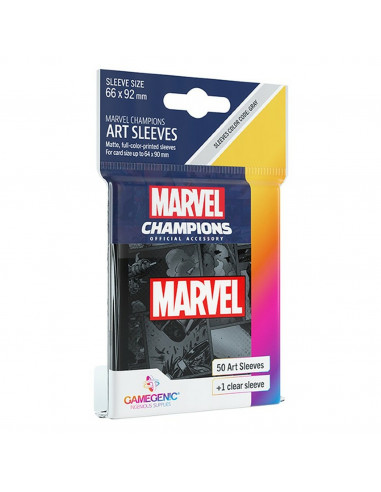 Marvel Champions Sleeves Marvel Black (50)