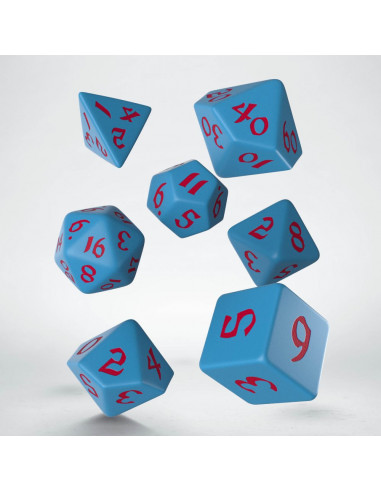 Classic Runic Dice Set Red/Blue