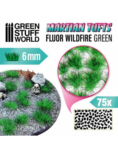Martian Tufts 6mm Fluor Wildfire Green