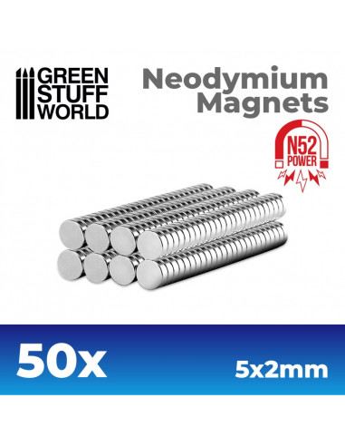 Neodymium Magnets 5x2mm 50p (N52)
