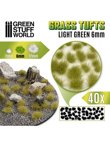 Tufts 6mm Light Green