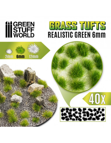 Tufts 6mm Realistic Green