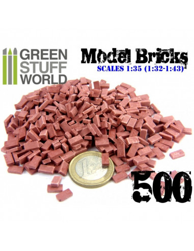 Model Bricks - Dark Red x500